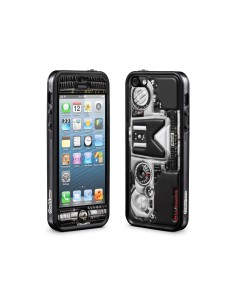 id America - Bumper + Cushi Plus Camera per iPhone 5 - Grigio