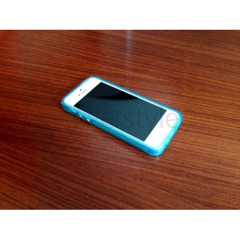 Bumper Fluorescente per iPhone 5 - Azzurro