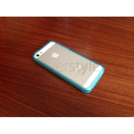 Bumper Fluorescente per iPhone 5 - Azzurro