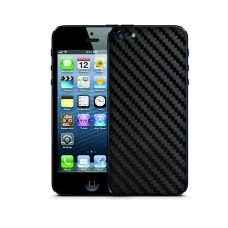 id America - Skin Carbonio Retro per iPhone 5 - Nero