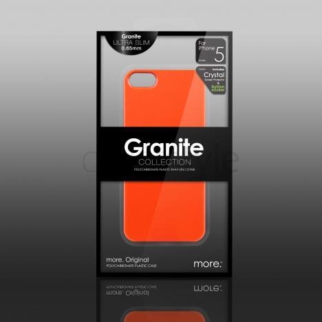 more - Custodia Granite Ultra Sottile per iPhone 5 - Arancione