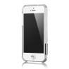 more - Bumper Color Gem Lucent per iPhone 5 - Diamond (Trasparente)