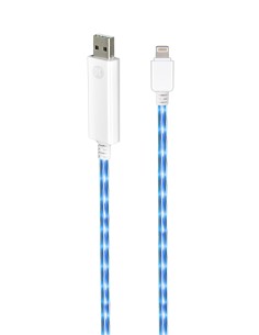 Dexim Visible Green Cavo Lightning Bianco - Luce Azzurra