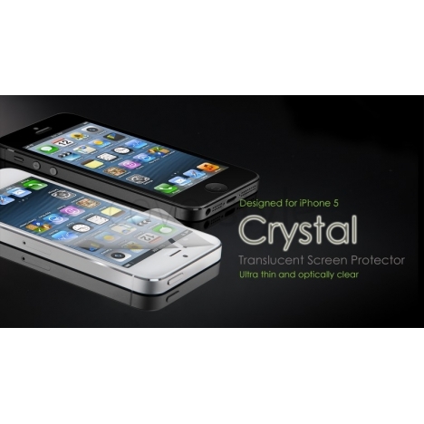 more - Pellicola Protettiva Lucida Crystal per iPhone 5﻿