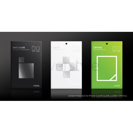 more - Pellicola Protettiva Lucida Crystal per iPhone 5﻿