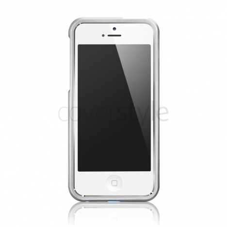 more - Bumper Metal Hybrid per iPhone 5 - Alluminio/Blu