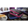 more - Custodia Carri a Portafoglio con Cerniera - Nero/Fucsia
