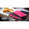 more - Custodia Carri a Portafoglio con Cerniera - Nero/Fucsia