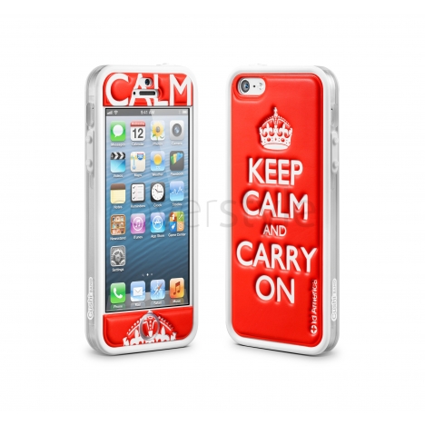 id America - Bumper + Cushi Plus Calm per iPhone 5 - Rosso