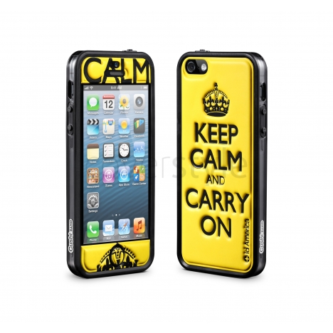 id America - Bumper + Cushi Plus Calm per iPhone 5 - Giallo