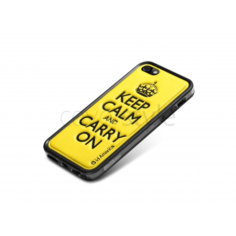 id America - Bumper + Cushi Plus Calm per iPhone 5 - Giallo