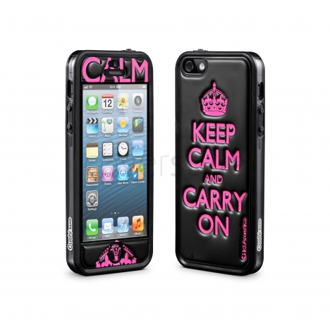 id America - Bumper + Cushi Plus Calm per iPhone 5 - Nero