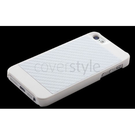 ION factory - Custodia StealthShell Carbonio per iPhone 5 - Bianco