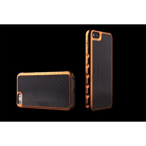 ION factory - Custodia Predator Carbonio per iPhone 5 - Arancione