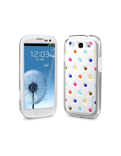 id America - Bumper + Cushi Plus Dot per Galaxy S3 - Bianco
