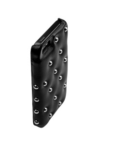 ION factory - Custodia in Pelle Funky Punky per iPhone 5 - Nero 2