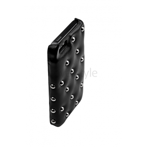 ION factory - Custodia in Pelle ﻿Funky Punky per iPhone 5 - Nero﻿