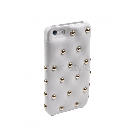 ION factory - Custodia in Pelle ﻿Funky Punky per iPhone 5 - Bianco