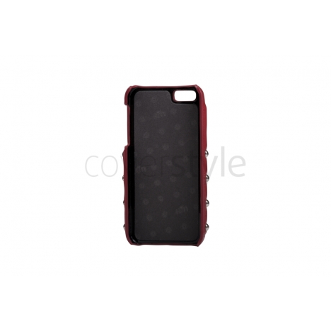 ION factory - Custodia in Pelle ﻿Funky Punky per iPhone 5 - Rosso