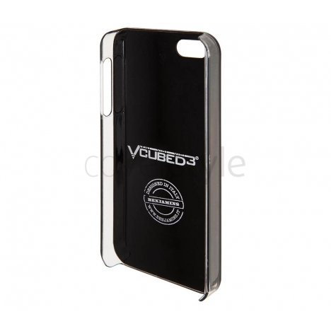 VCubed - Custodia Borchie a Rombo Argento per iPhone 5﻿ - Nero