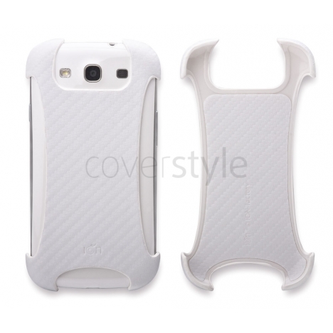 ION factory - Custodia CarbonGrip per Galaxy S3 - Bianco
