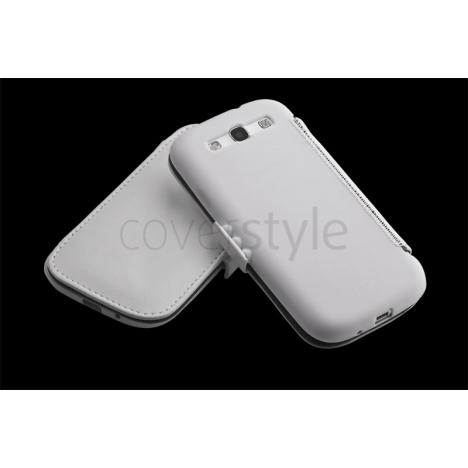 ION factory - Custodia Liptic in Pelle per Galaxy S3 - Bianco