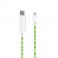 Dexim Visible Green Cavo Lightning Bianco - Luce Verde