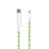 Dexim Visible Green Cavo Lightning Bianco - Luce Verde