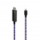 Dexim Visible Green Cavo Lightning Nero - Luce Viola