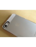 Custodia Sottile Rigida Trasparente con Foro Fotocamera Nero per iPhone 5/5S