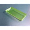 Custodia Flessibile Bordo Rinforzato con Interno Trasparente per iPhone 5 - Verde
