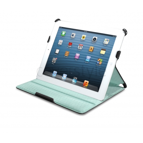 id America - Custodia Cosmopolitan in Ecopelle per iPad 2/3/4 - Nero