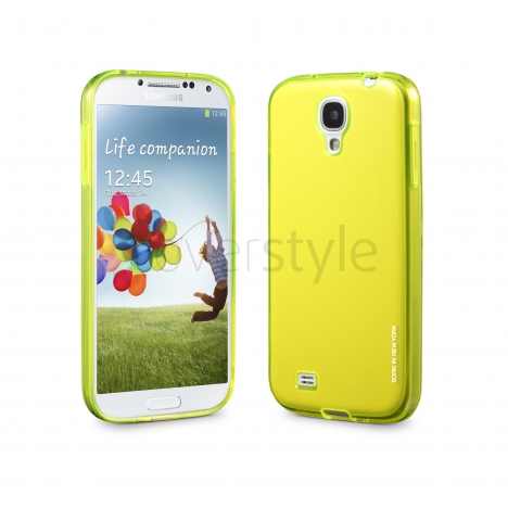 id America - Custodia Flessibile Liquid per Galaxy S4 - Giallo