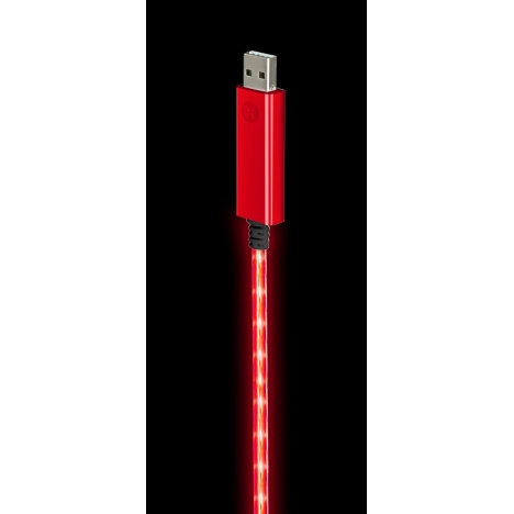 Dexim Visible Green Cavo Lightning Rosso - Luce Rossa