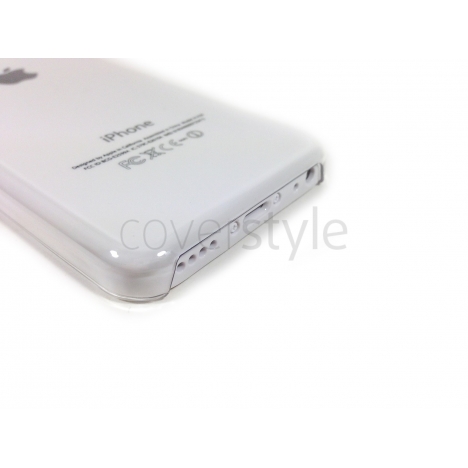 Custodia Crystal Ultra Sottile Trasparente per iPhone 5C - Bianco
