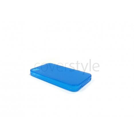 Custodia Flessibile Trasparente Anti-Polvere per iPhone 4/4S - Blu