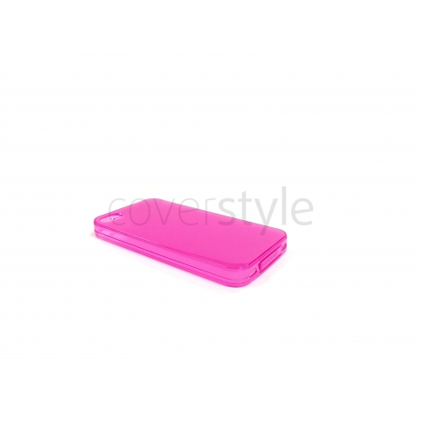 Custodia Flessibile Trasparente Anti-Polvere per iPhone 4/4S - Rosa