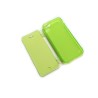 Custodia Book Flip Anti-Polvere Flessibile Trasparente per iPhone 5/5S - Verde