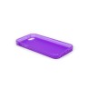 Custodia Dust Matt Anti-Polvere Flessibile Trasparente per iPhone 5/5S - Viola