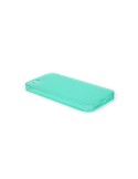 Custodia Dust Matt Anti-Polvere Flessibile Trasparente per iPhone 5/5S - Turchese