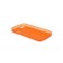 Custodia Dust Matt Anti-Polvere Flessibile Trasparente per iPhone 5/5S - Arancione