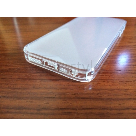 Custodia Dust Matt Anti-Polvere Flessibile Trasparente per iPhone 5/5S - Bianco