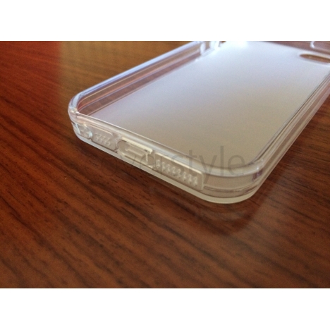 Custodia Dust Matt Anti-Polvere Flessibile Trasparente per iPhone 5/5S - Bianco