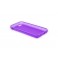 Custodia Glossy Matt Flessibile Trasparente per iPhone 5C - Viola