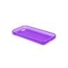 Custodia Glossy Matt Flessibile Trasparente per iPhone 5C - Viola