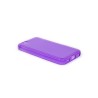 Custodia Glossy Matt Flessibile Trasparente per iPhone 5C - Viola