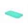 Custodia Glossy Matt Flessibile Trasparente per iPhone 5C - Turchese
