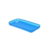Custodia Glossy Matt Flessibile Trasparente per iPhone 5C - Blu