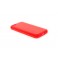 Custodia Glossy Matt Flessibile Trasparente per iPhone 5C - Rosso