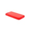 Custodia Glossy Matt Flessibile Trasparente per iPhone 5C - Rosso